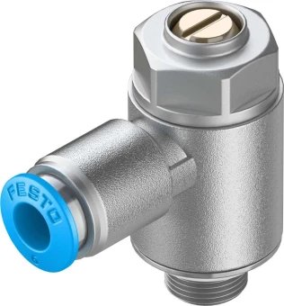 Дроссель с обратным клапаном Festo GRLA-1/8-QS-6-MF-D