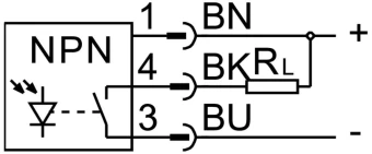 Датчик положения оптический диффузионный Festo SOEG-RT-M18W-NS-S-2L