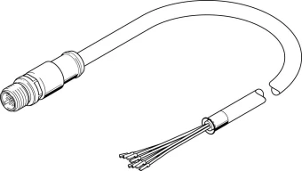 Соединительный кабель Festo NEBS-SM12G12-E-5-N-LE12