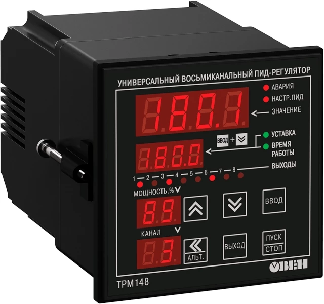 Восьмиканальный ПИД-регулятор с RS-485 ОВЕН ТРМ148-ИСРРРРРР