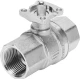 Шаровой кран Festo VZBM-11/4-RP-25-D-2-F03-B2B3 Ру25 Ду32 (PN25 DN32)