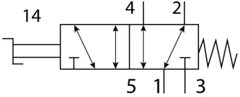 Переключаемый клапан Festo VHEF-ES-M52-M-N14