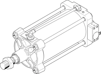 Линейный привод Festo DFPI-160-ND2P-C1V-NB3P-R-A