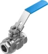 Шаровой кран Festo VZBE-1/2-T-63-D-2-M-V15V15 Ру63 Ду15 (PN63 DN15)