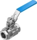 Шаровой кран Festo VZBE-3/4-T-63-D-2-M-V15V15 Ру63 Ду20 (PN63 DN20)