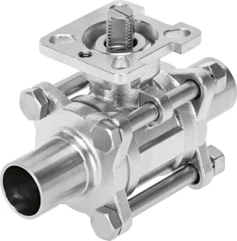 Шаровой кран Festo VZBD-1/2-W1-16-T-2-F0304-V14V14 Ру16 Ду15 (PN16 DN15)
