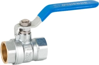 Кран шаровой латунный резьбовой Genebre 3028-08 Ру25 Ду40 (PN25 DN40)