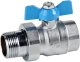 Кран шаровой латунный резьбовой Genebre 3046-07 Ру25 Ду32 (PN25 DN32)