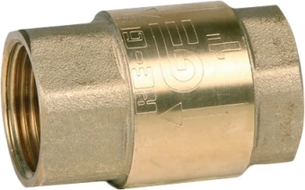 Клапан обратный пружинный резьбовой латунный Genebre 3121-09 Ру18 Ду50 (PN18 DN50 )