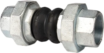 Компенсатор резиновый резьбовой Genebre 2830-05 Ду20 Ру10 (DN20 PN10)
