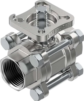 Шаровой кран Festo VZBE-1-T-63-T-2-F0405-V15V15 Ру63 Ду25 (PN63 DN25)