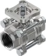 Шаровой кран Festo VZBE-1-T-63-T-2-F0405-V15V15 Ру63 Ду25 (PN63 DN25)