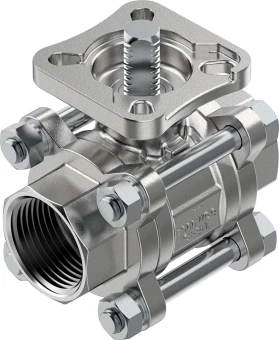 Шаровой кран Festo VZBE-1-T-63-T-2-F0405-V15V15 Ру63 Ду25 (PN63 DN25)