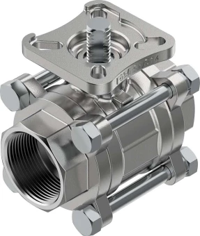 Шаровой кран Festo VZBE-11/2-T-63-T-2-F0507-V15V15 Ру63 Ду40 (PN63 DN40)