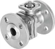 Шаровой кран Festo VZBF-3-P1-20-D-2-F0710-V15V15 Ру20 Ду80 (PN20 DN80)