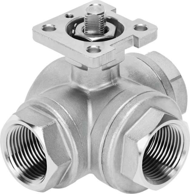 Шаровой кран Festo VZBE-1/2-T-63-F-3T-F04-V15V15 Ру63 Ду15 (PN63 DN15)