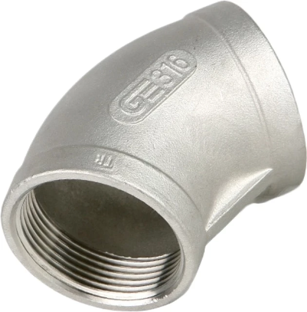 Отвод резьбовой 45° Genebre 0120 04 Ру20 Ду15 (PN20 DN15)