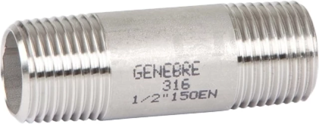 Ниппель (бочонок) Genebre 0150 08 080 Ру20 Ду40 (PN20 DN40)
