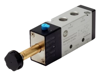 Пневмораспределитель 5/2 с пружинным возвратом KIPVALVE 538-21