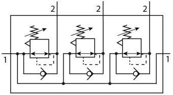 Коллектор регуляторов давления Festo LRB-1/4-DB-7-O-K3-MINI