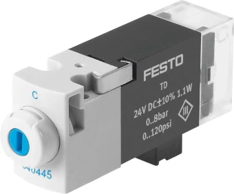 Распределитель с электроуправлением Festo MHA1-M1LH-3/2G-0,6-PI