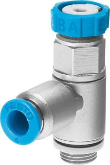 Дроссель с обратным клапаном Festo GRLSA-1/8-QS-6