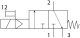 Распределитель с электроуправлением Festo MFH-3-1/4-120-NPT-EX