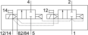 Распределитель с электроуправлением Festo VMPA1-M1H-I-PI