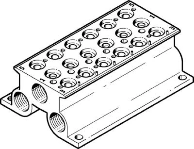Плита для блочного монтажа Festo CPE18-PRS-3/8-6