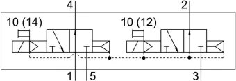 Распределитель с электроуправлением Festo VSVA-B-T32U-AH-A1-1C1