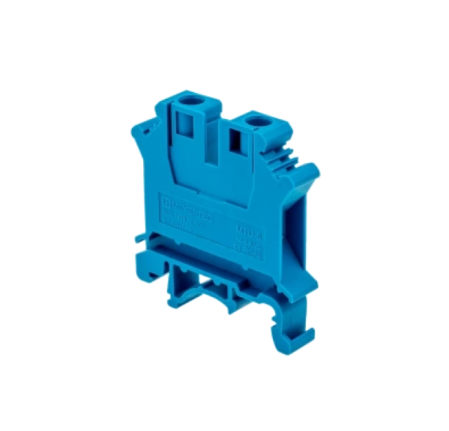 Клемма винтовая одноуровневая MEYERTEC MTU-6BL (комплект 25 шт)