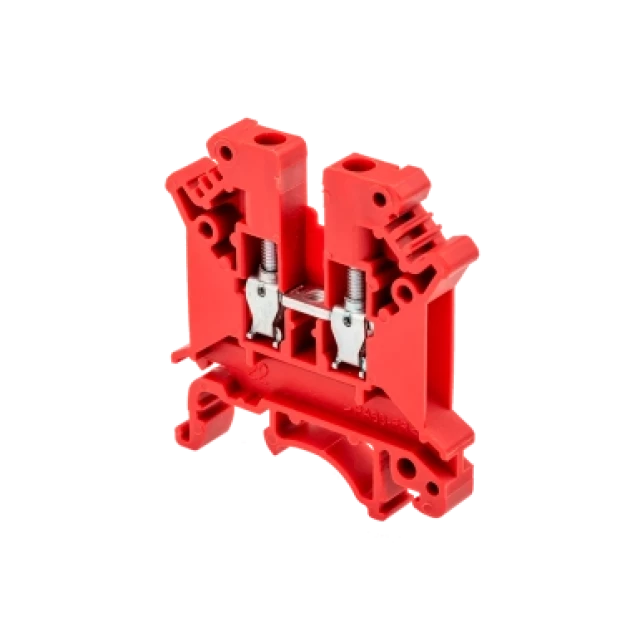 Клемма винтовая одноуровневая MEYERTEC MTU-4RD (комплект 25 шт)