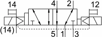 Распределитель с электроуправлением Festo VSVA-B-D52-ZH-A1-1AC1