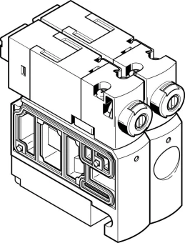 Распределитель с электроуправлением Festo CPVSC1-M1LH-J-H-M5