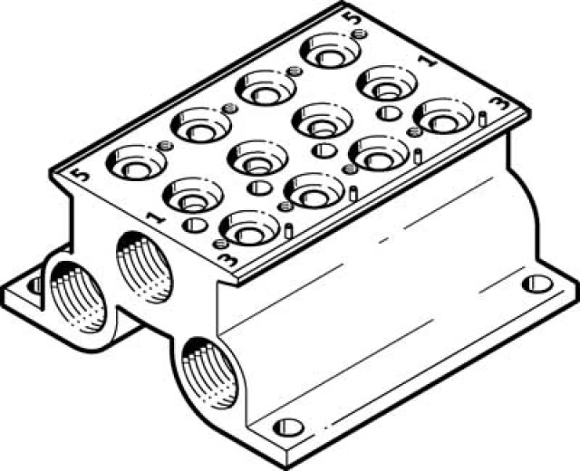 Плита для блочного монтажа Festo CPE14-PRS-3/8-4-NPT