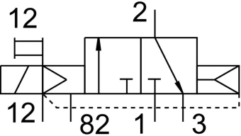 Распределитель с электроуправлением Festo CPE14-M1CH-3GLS-1/8