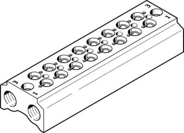 Плита для блочного монтажа Festo CPE14-3/2-PRS-3/8-8