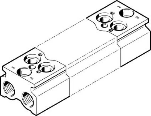 Плита для блочного монтажа Festo CPE18-3/2-PRS-3/8-9-NPT