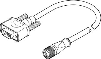 Кабель кодирующего устройства Festo NEBM-M12G8-E-5-S1G9