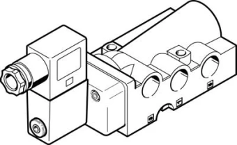 Распределитель с электроуправлением Festo NVF3-MOH-5/2-K+MSFW-110