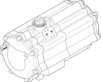 Неполноповоротный привод Festo DAPS-2880-090-R-F16-T6