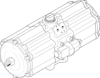 Неполноповоротный привод Festo DAPS-3840-090-R-F16-T6