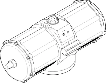 Неполноповоротный привод Festo DAPS-5760-090-R-F25-T6