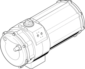 Неполноповоротный привод Festo DAPS-1440-090-RS4-F16-T6
