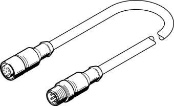 Соединительный кабель Festo NEBV-M12G8-K-2-M12G4