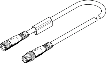 Соединительный кабель Festo NEBU-M8G3-K-2.5-M8G4