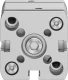 Компактный пневмоцилиндр Festo ADNGF-25-10-P-A