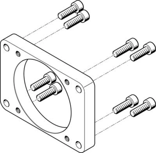 Фланец электродвигателя Festo EAMF-A-95B-100A