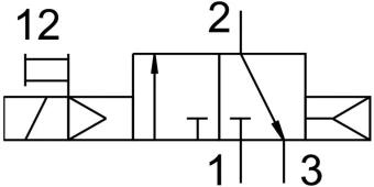 Распределитель с электроуправлением Festo VOVG-L10-M32C-AH-M5-1H3