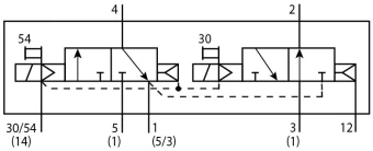 Распределитель с электроуправлением Festo VSVA-B-T32W-AZD-D2-2AT1L